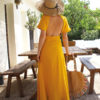 Patron de couture - Robe longue cintrée et boutonnée - Dos