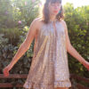 Patron de couture - Robe courte tour de cou à sequins - Devant