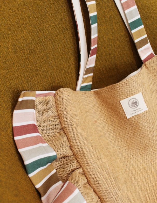 Patron de couture - Colza - Sac de plage - zoom anses