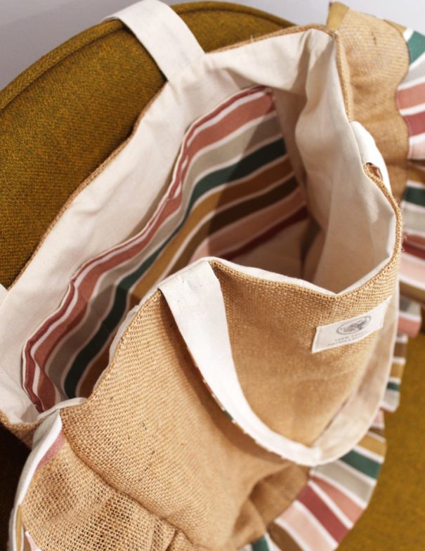 Patron de couture - Colza - Sac de plage - zoom poche