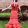 Patron de couture - Coquelicot - jupe aux multiples volants - 3/4 dos