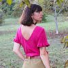 Patron de couture - Flora - Blouse manche courte - dos droit