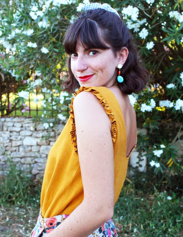 Patron de couture - Flora - top intemporel - côté