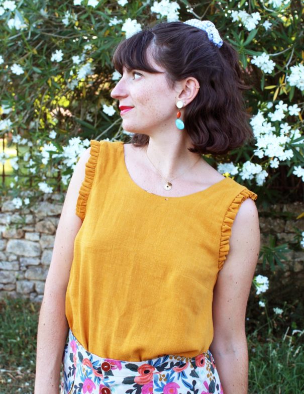 Patron de couture - Flora - top intemporel - devant