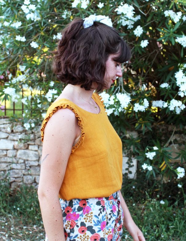 Patron de couture - Flora - top intemporel - côté droit
