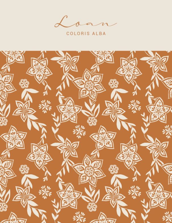 Motifs à imprimer sur tissu - Motif Loan - Coloris Alba