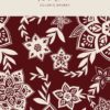Motifs à imprimer sur tissu - Motif Nola - Coloris Grenat