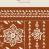 Motifs à imprimer sur tissu - Bande Anol - Coloris Sienna