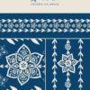Motifs à imprimer sur tissu - Bande Anol - Coloris Calanque