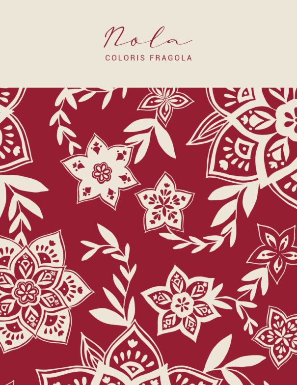 Motifs à imprimer sur tissu - Motif Nola - Coloris Fragola