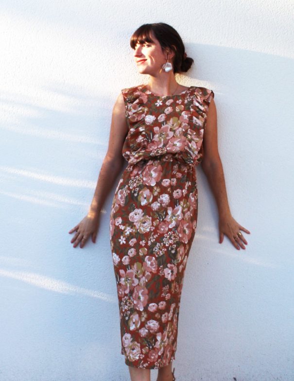 Patron de couture - Orchidée - Robe à volants - Devant