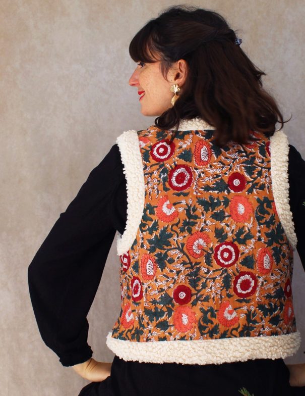 Patron de couture - Ortie - gilet sans manche - dos