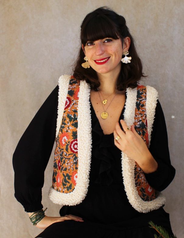 Patron de couture - Ortie - gilet sans manche - devant