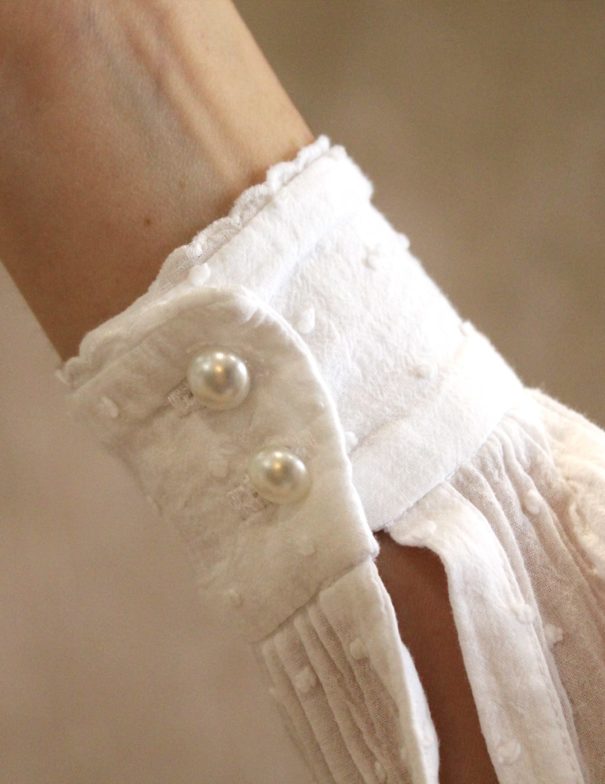 Patron de couture - Pétunia - blouse aux jours échelle - zoom poignets