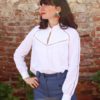 Patron de couture - Pétunia - blouse aux jours échelle - 3/4