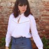 Patron de couture - Pétunia - blouse aux jours échelle - devant bis