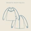 Patron de couture - Pétunia - blouse aux jours échelle - croquis