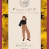 Patron de couture - Pissenlit - Pantalon droit taille haute - dessin