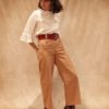 Patron de couture - Pissenlit - Pantalon droit taille haute - plein pied 3/4