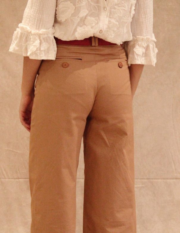 Patron de couture - Pissenlit - Pantalon droit taille haute - dos