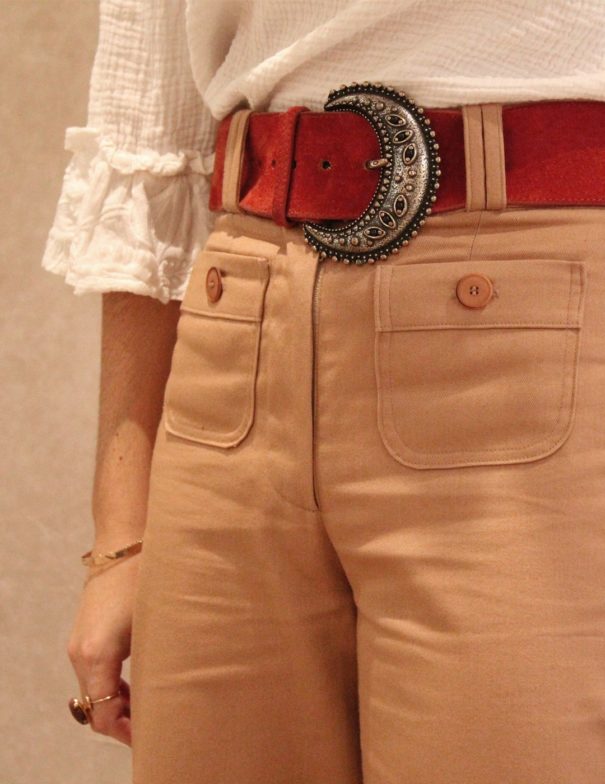 Patron de couture - Pissenlit - Pantalon droit taille haute - zoom poches
