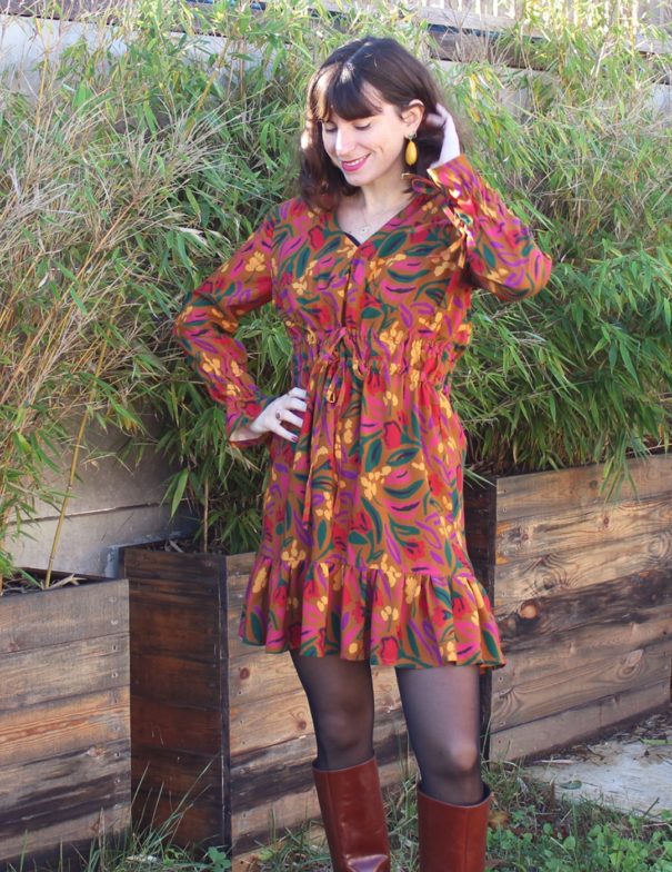 Patron de couture - Pivoine - robe courte d'hiver - 3/4