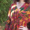 Patron de couture - Pivoine - robe courte d'hiver - zoom devant