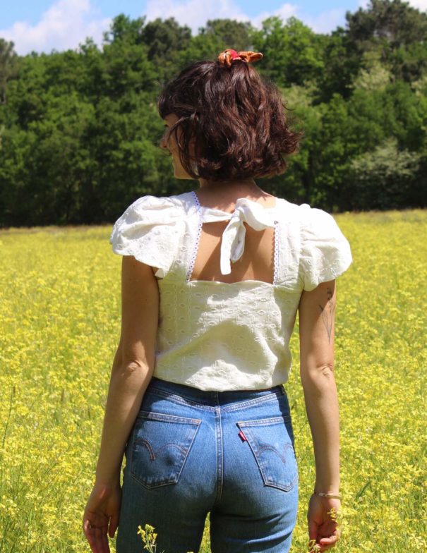 Patron de couture - Pluméria - blouse avec écailles - dos