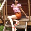 Patron de couture - Pluméria - blouse aux bords festonnés - look devant