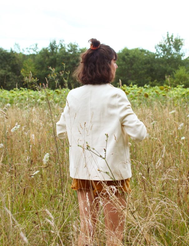 Patron de couture - Season - veste d'été écru - dos