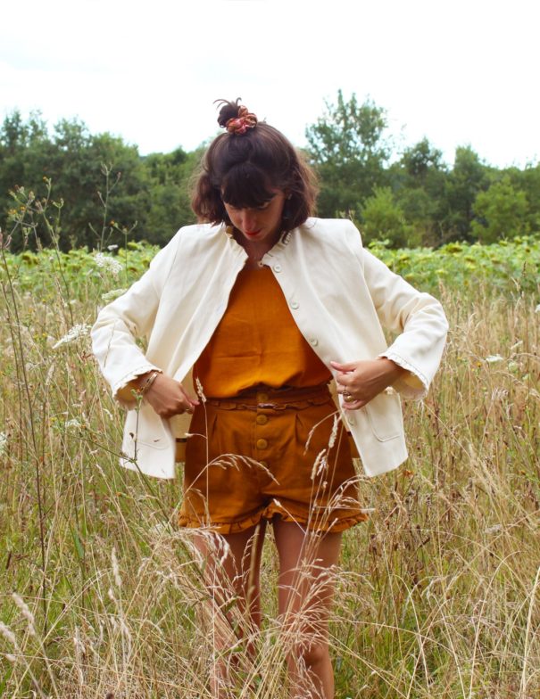 Patron de couture - Season - veste d'été écru - devant