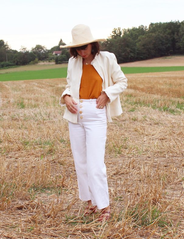 Patron de couture - Season - veste d'été écru - look devant