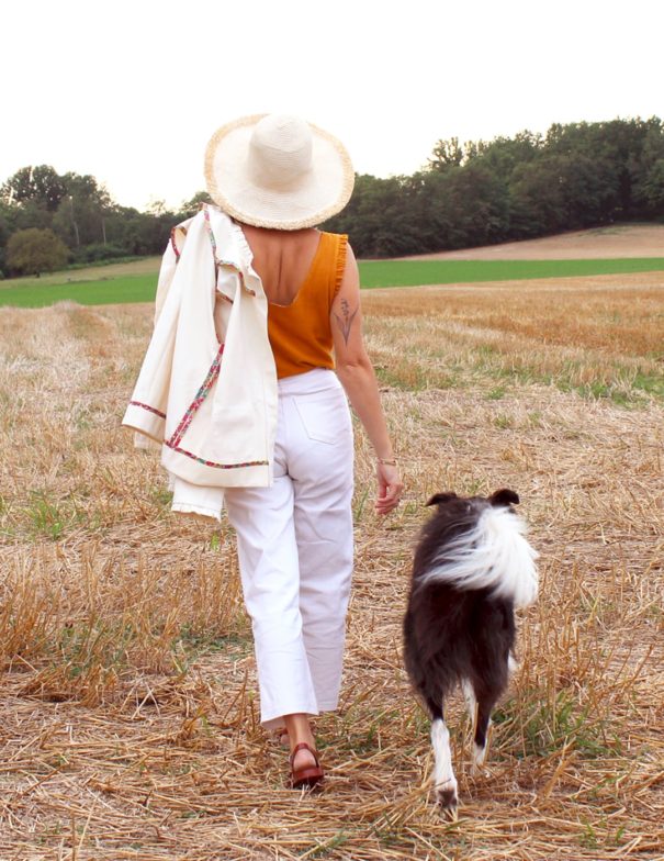 Patron de couture - Season - veste d'été écru - look dos