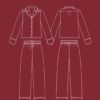 Patron de couture - Verveine - pyjama deux pièces d'hiver - croquis