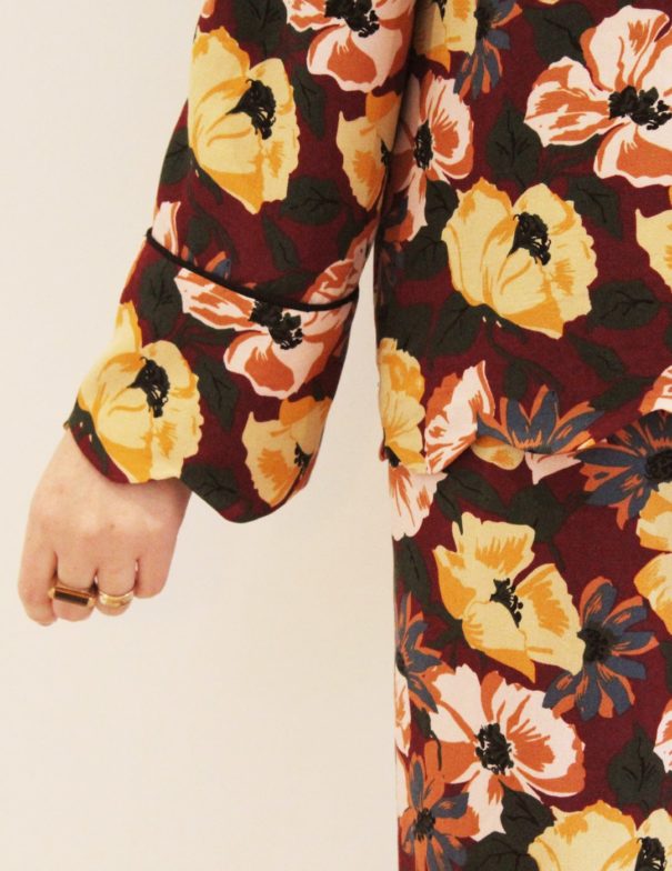 Patron de couture - Verveine - pyjama deux pièces d'hiver - zoom poignets